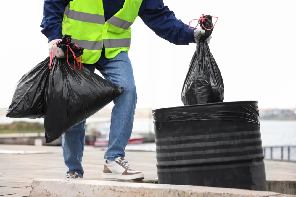 Cleaning Chief professional performing debris and trash in NYC