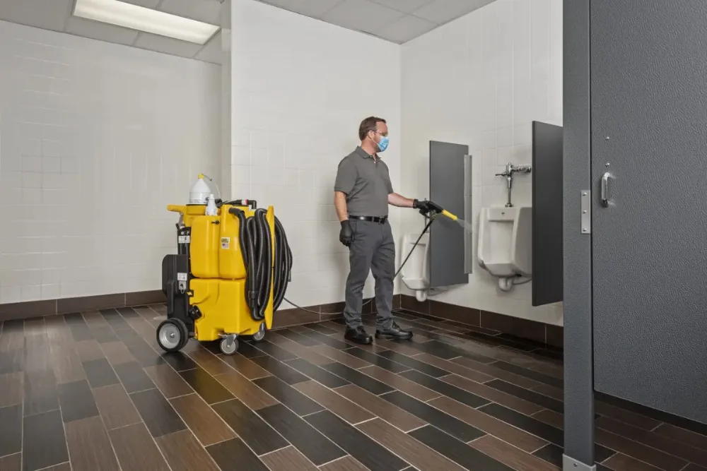 Cleaning Chief professional performing emergency spill and contamination cleanup in NYC