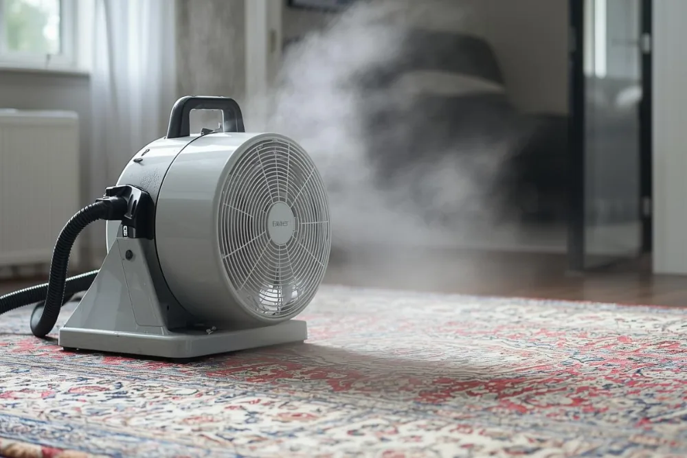 Cleaning Chief professional performing fast drying service in NYC
