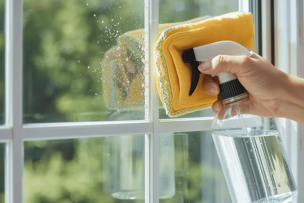 Cleaning Chief professional performing french pane and multi-panel windows in NYC