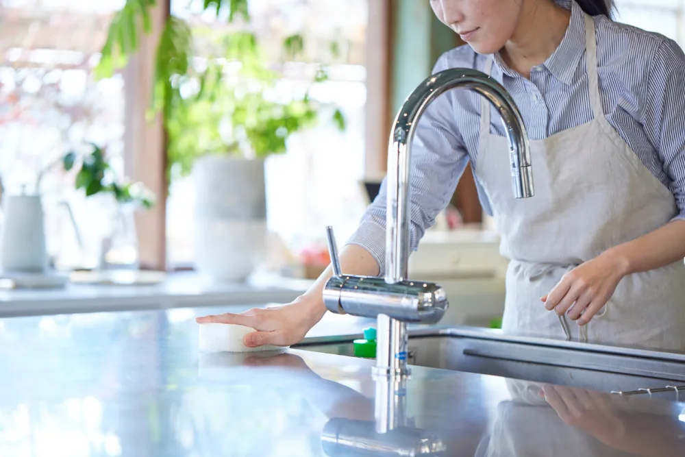 Cleaning Chief professional performing kitchen turnover in NYC