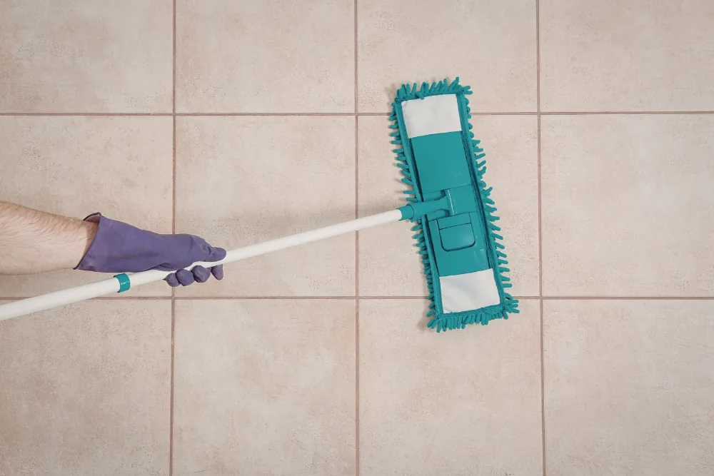 Cleaning Chief professional performing natural stone care in NYC