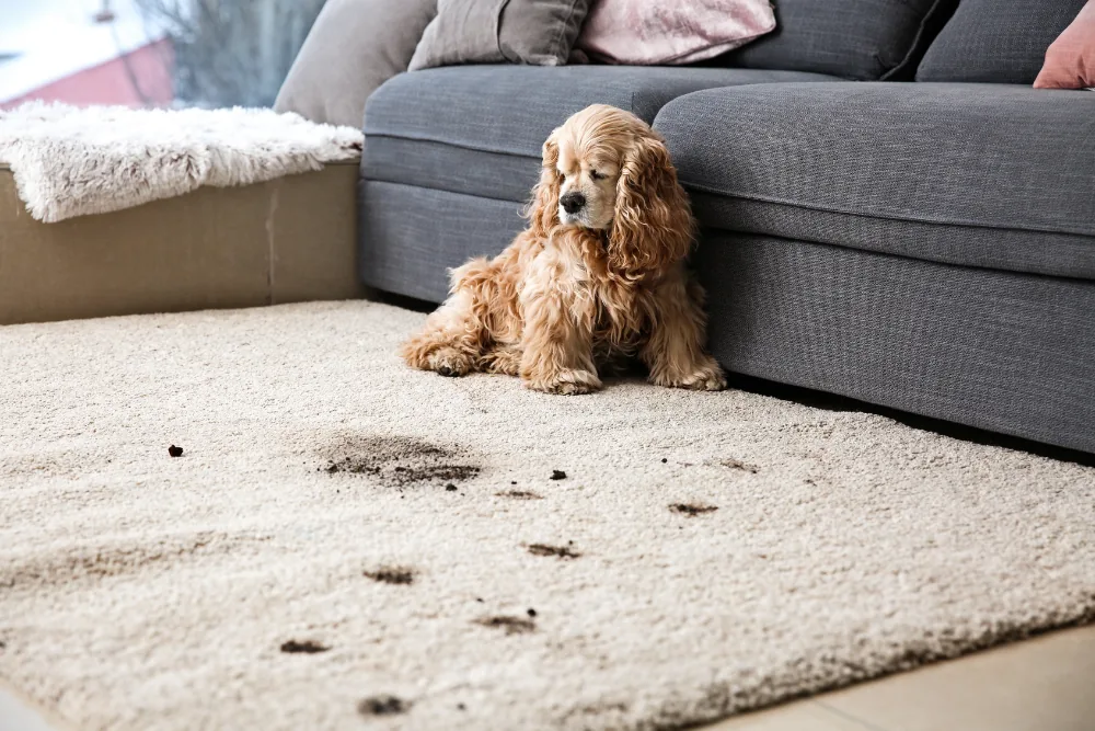 Cleaning Chief professional performing pet hair extraction in NYC