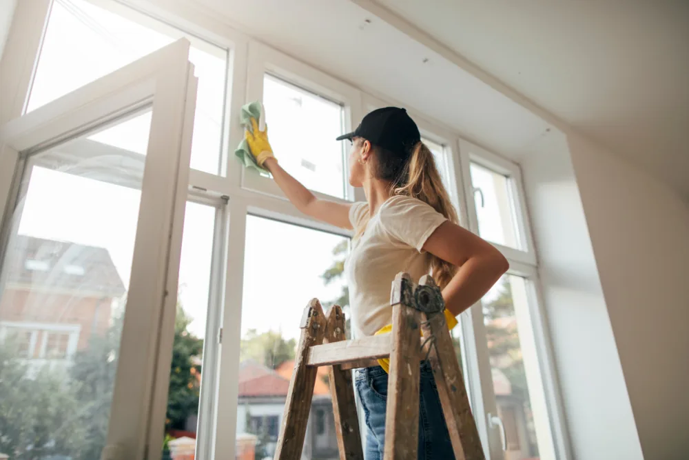 Cleaning Chief professional performing windows and glass in NYC